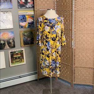Knee length stretch business casual dress